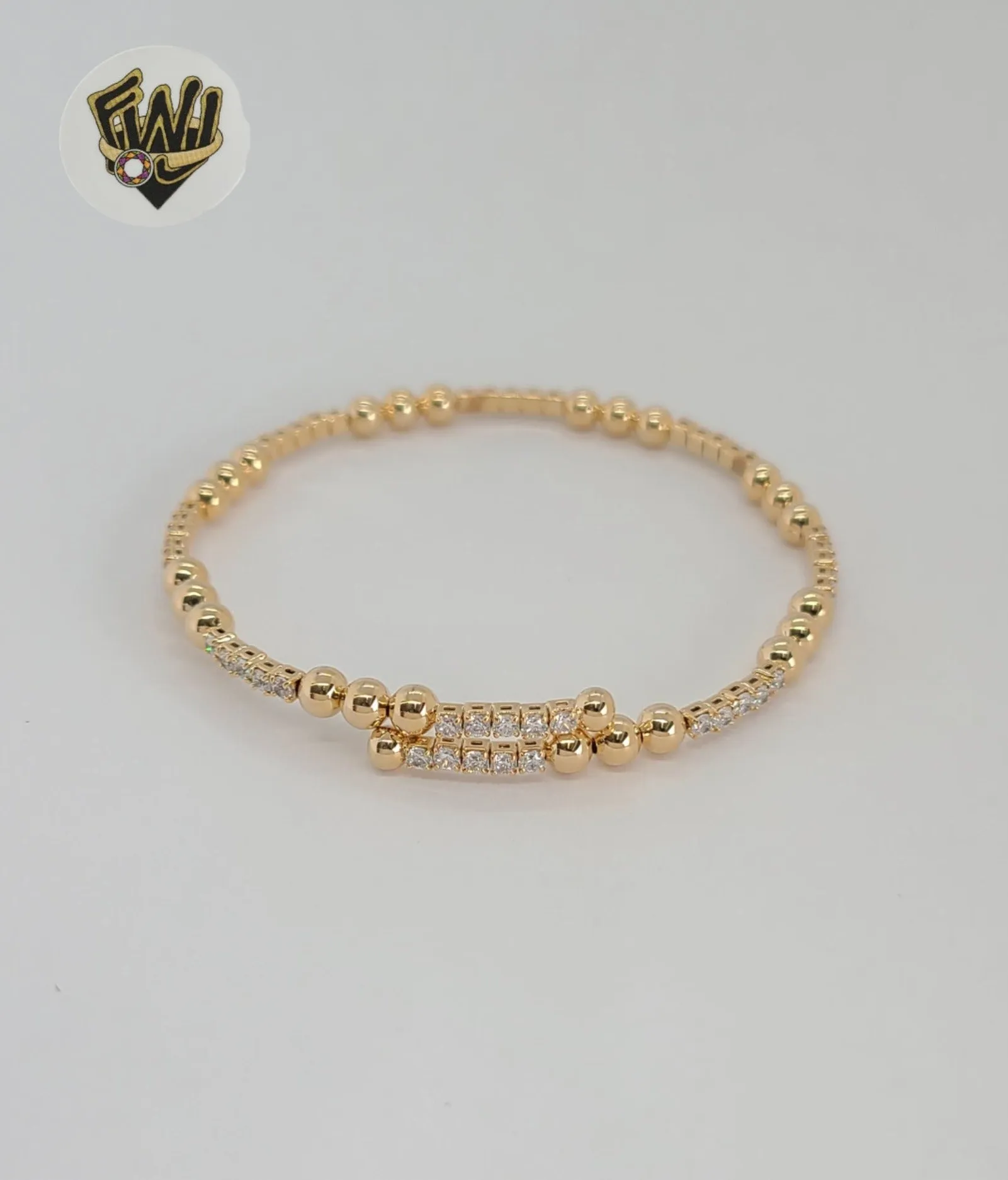 (1-4074-2) Gold Laminate - 4mm Open Bangle - BGF