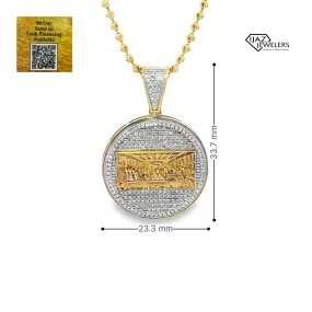 10K Gold 0.50 CTW Diamond Last Supper Charm