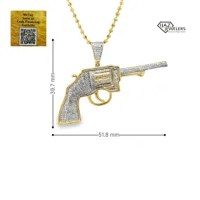 10K Gold 0.65 CTW Diamond Revolver Charm