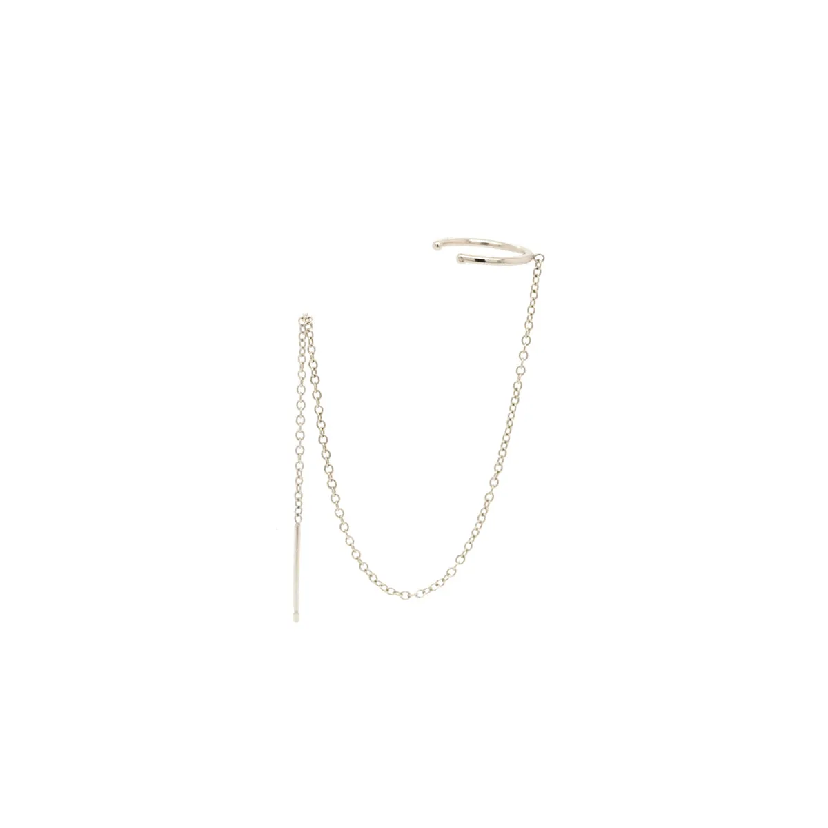 14k Gold Ear Cuff & Chain Threader