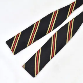 1950s Black Stripe Bow Tie