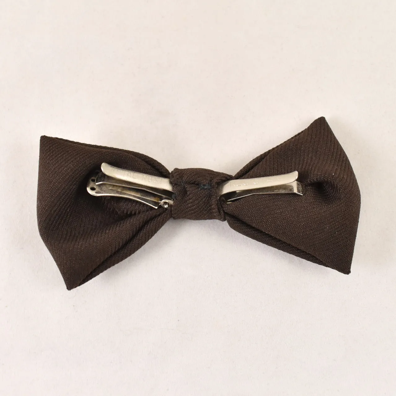 1950s Brown Clip-On Bow Tie