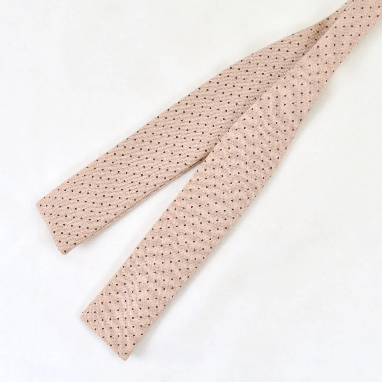 1950s Tan Polka Dot Bow Tie