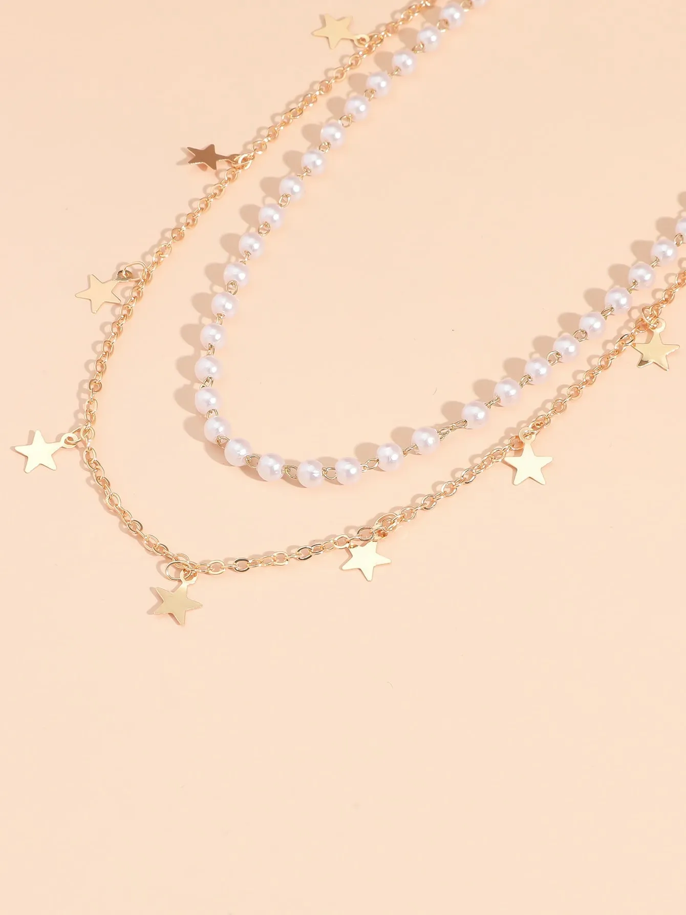 1pc Star Charm Layered Necklace