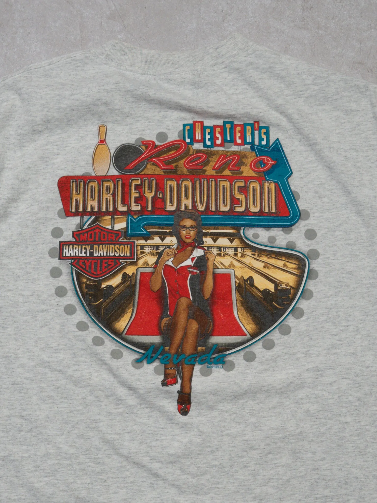 2013 Grey Harley Davidson Nevada Tee (M)