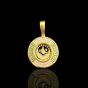 21K Solid Gold Ottoman Pendant