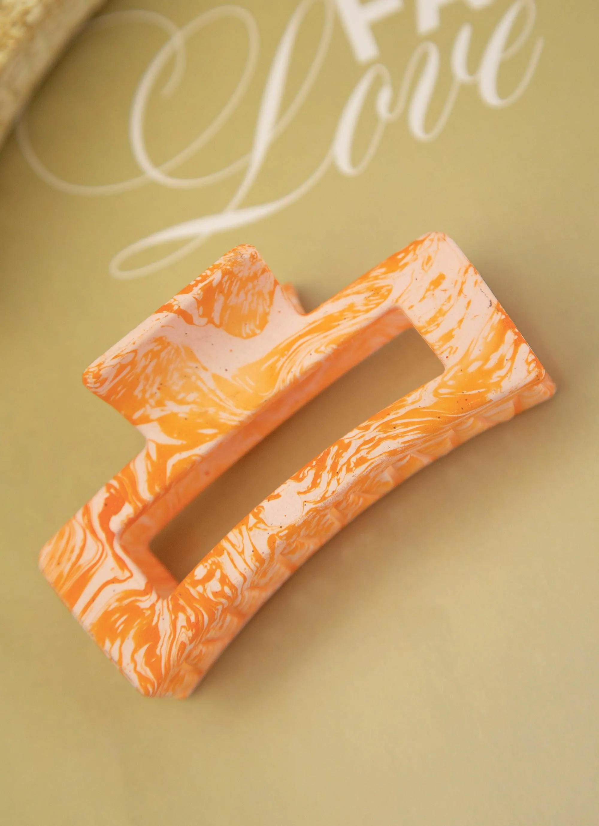 A Sure Thing Hair Clip - Orange