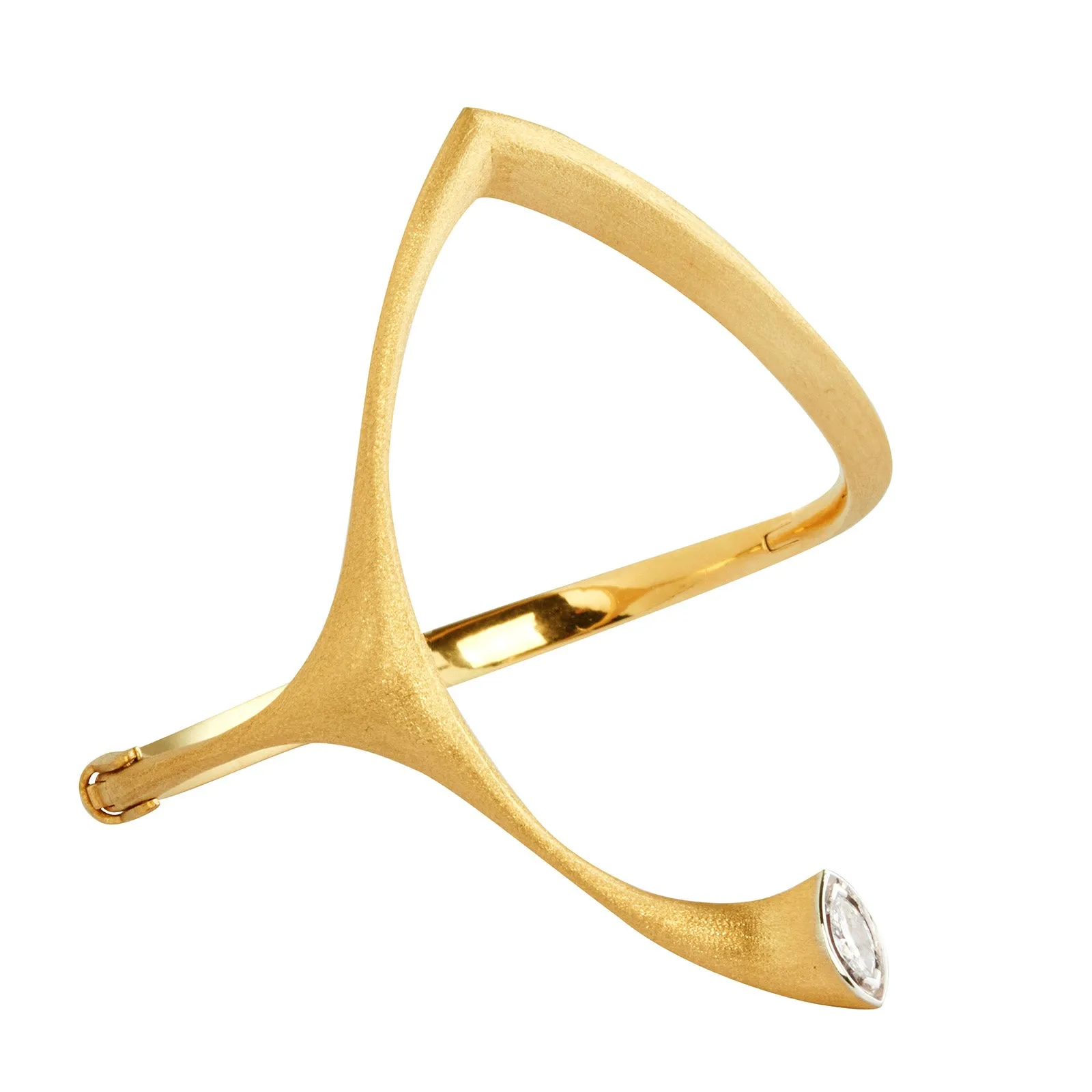 Abstract Bangle - Diamond