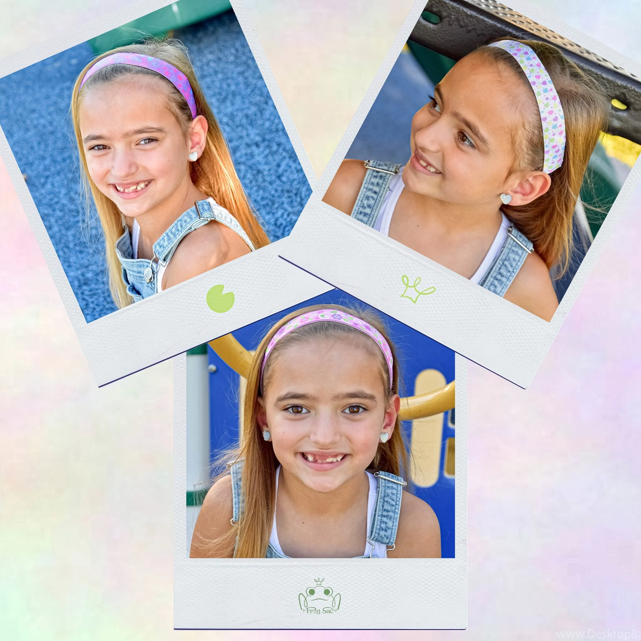 Adjustable No Slip Headbands - Cute Icons 5 Pack