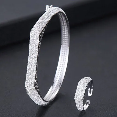 African Bangle Ring Set Jewelry Sets For Women Bridal Jewelry Set