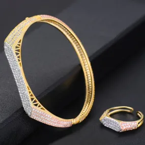 African Bangle Ring Set Jewelry Sets For Women Bridal Jewelry Set