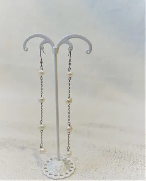 Alice Rose Jewellery - Drop 4 Pearl Earrings