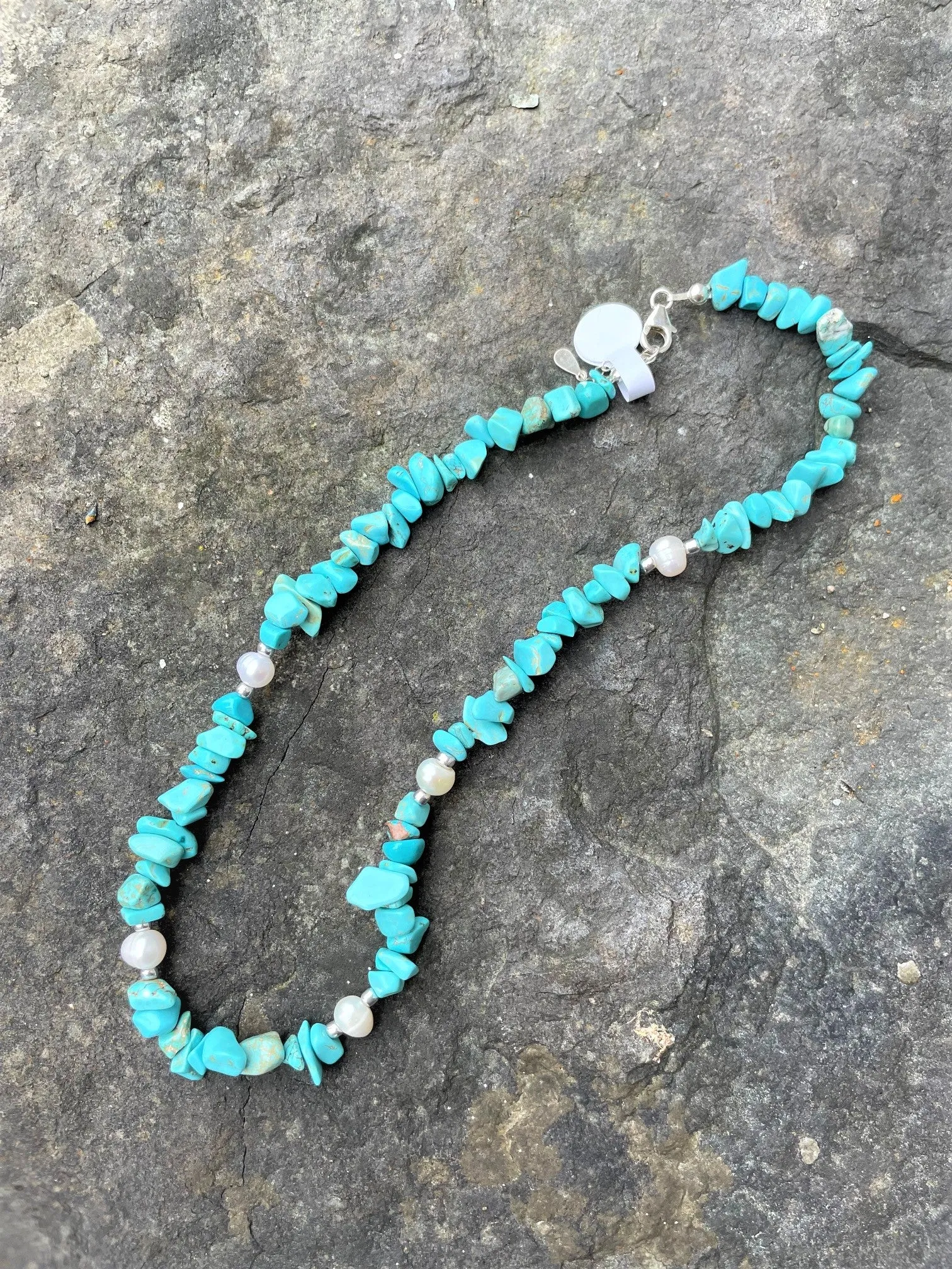 Alice Rose Jewellery - Turquoise Pearl Necklace