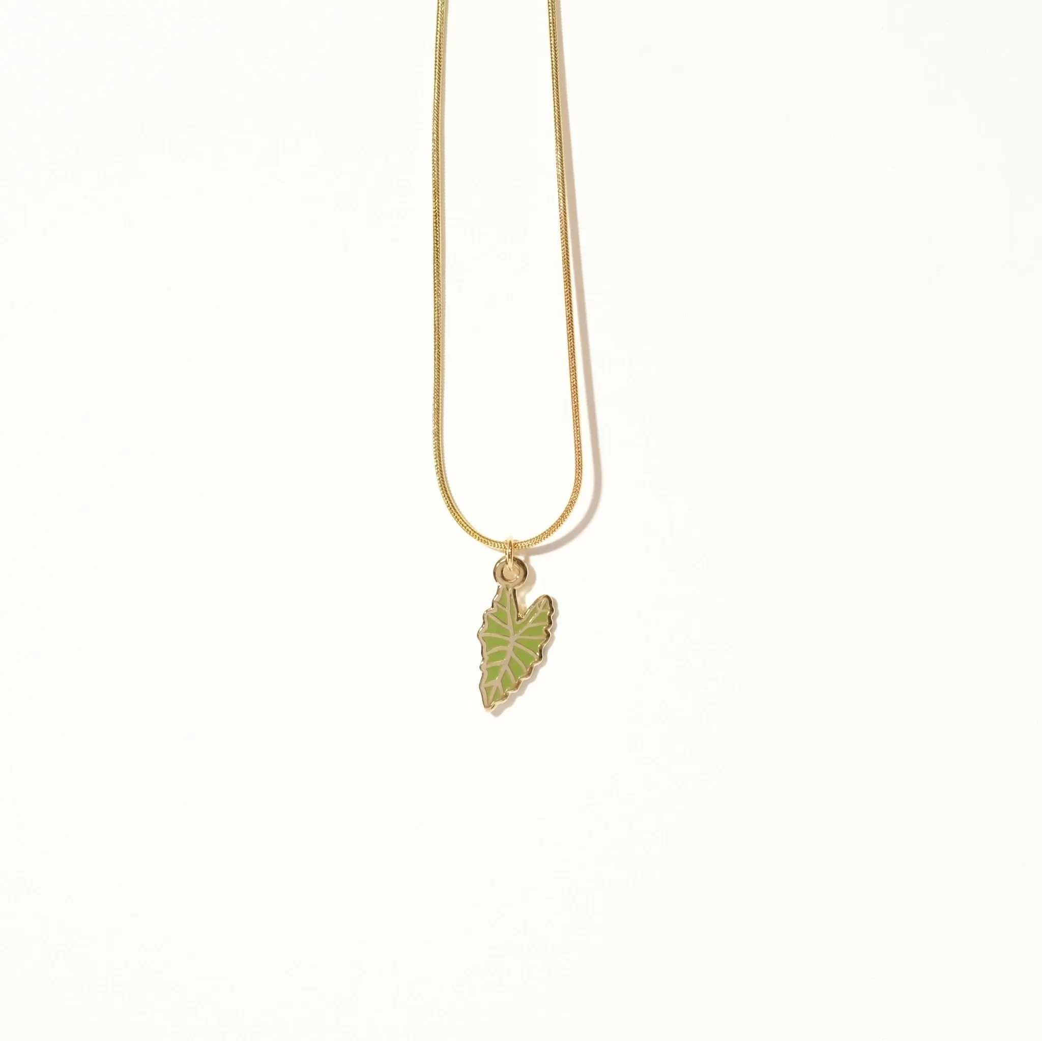 Alocasia Polly Leaf Necklace