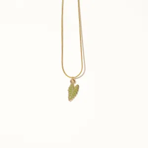 Alocasia Polly Leaf Necklace