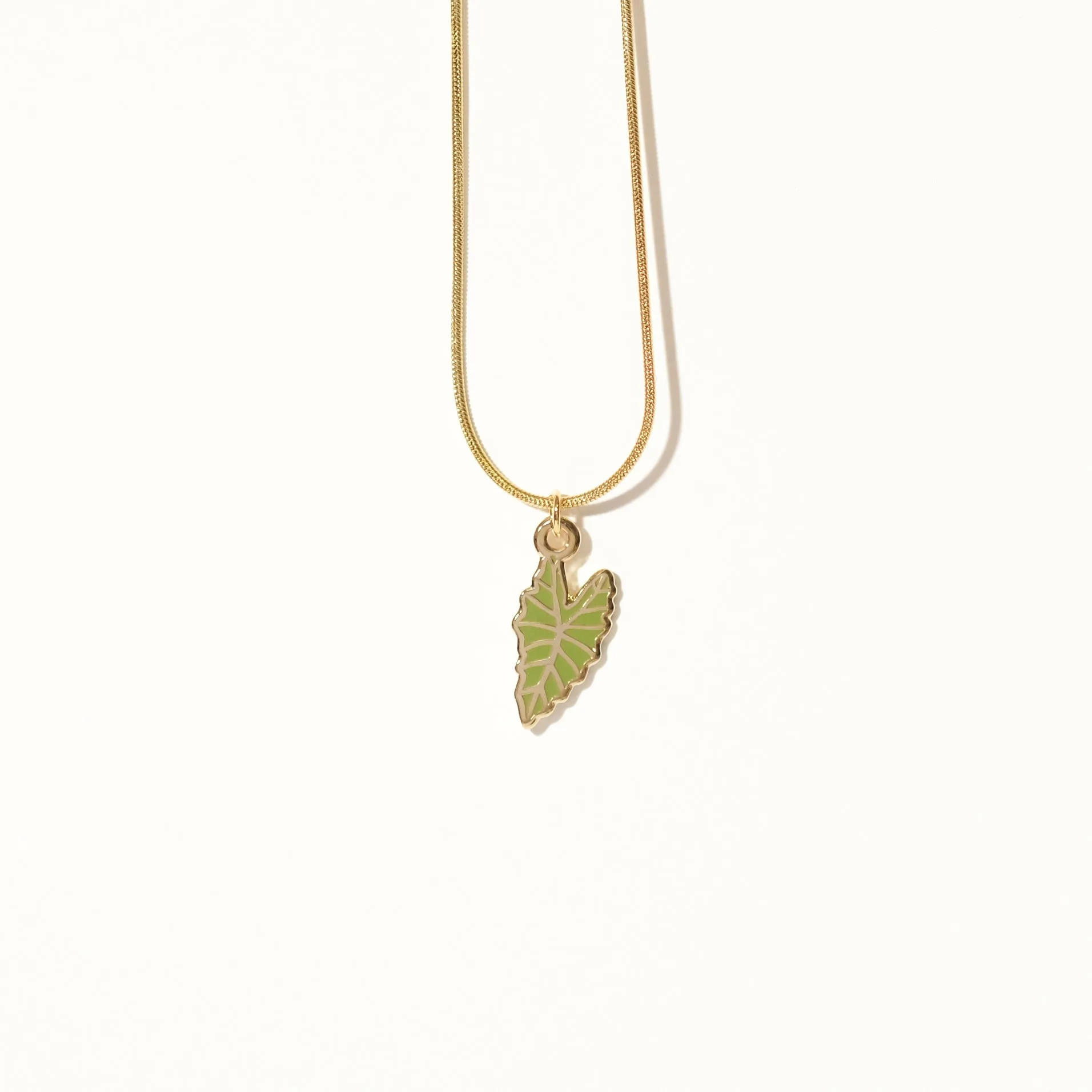 Alocasia Polly Leaf Necklace