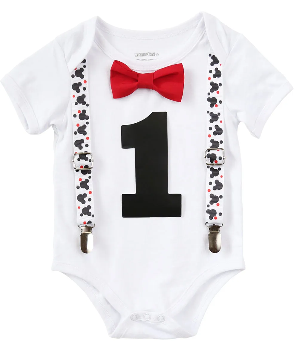 Baby Boy First Birthday Mickey Mouse Outfit Mickey Theme Party