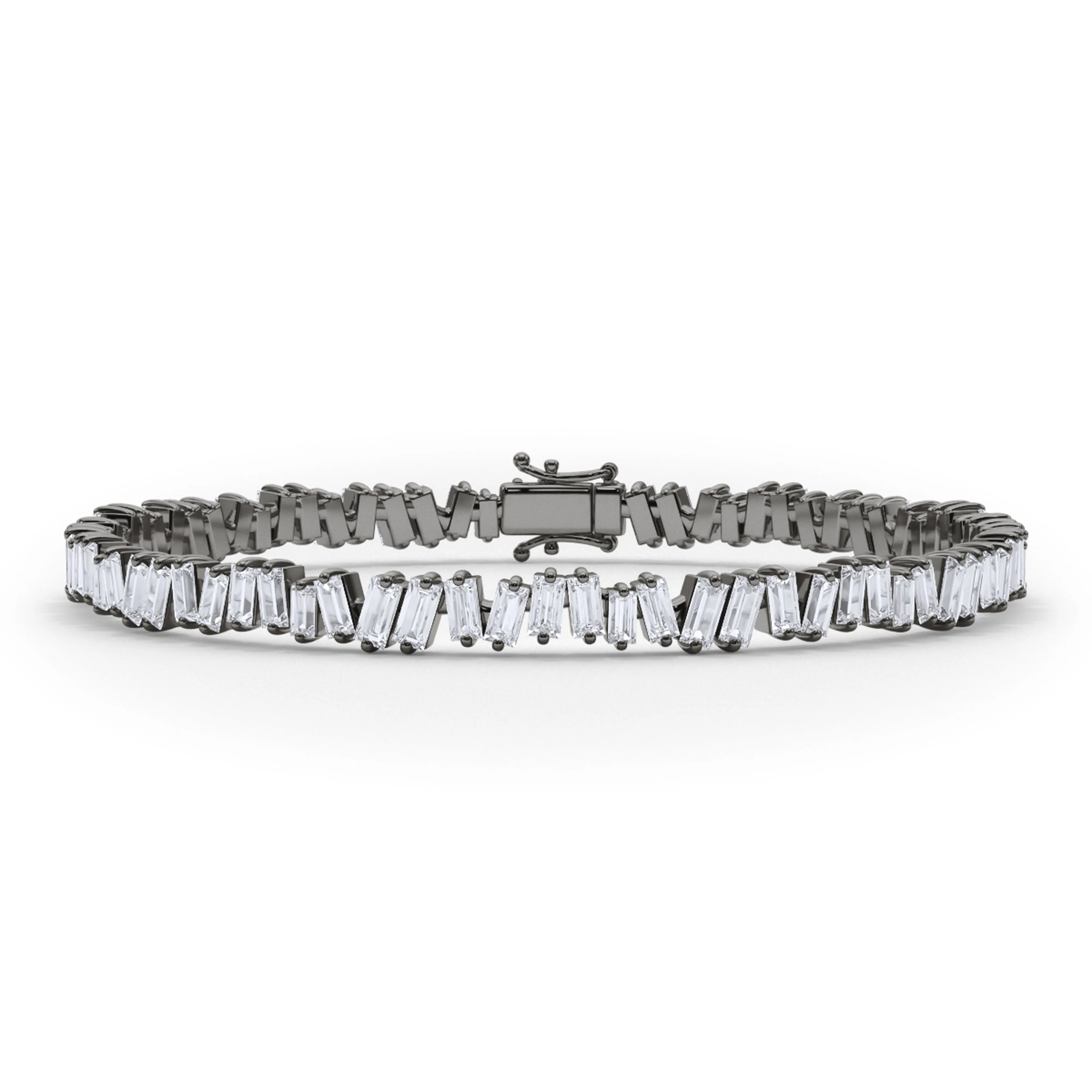 Baguette Vertical Tennis Bracelet