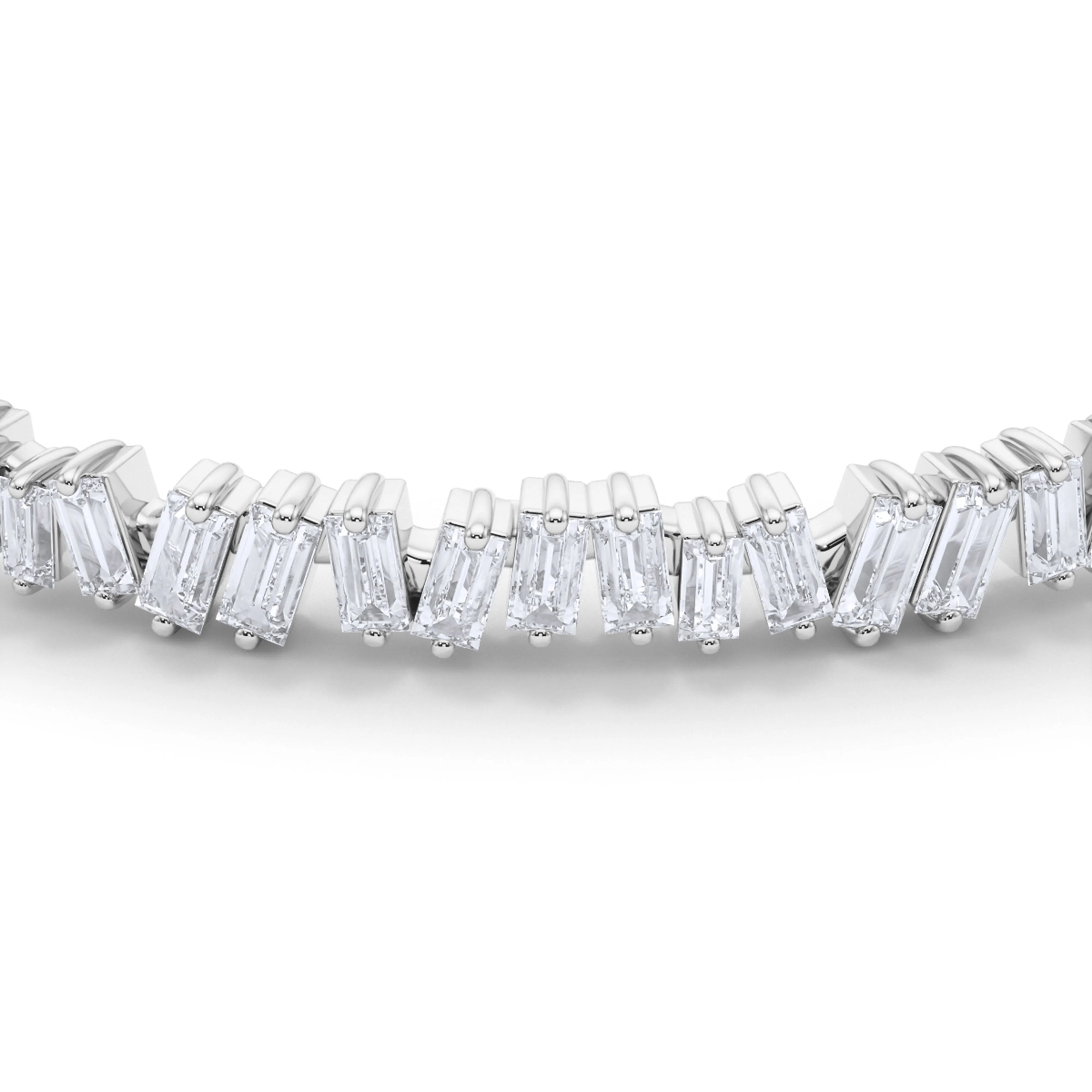 Baguette Vertical Tennis Bracelet