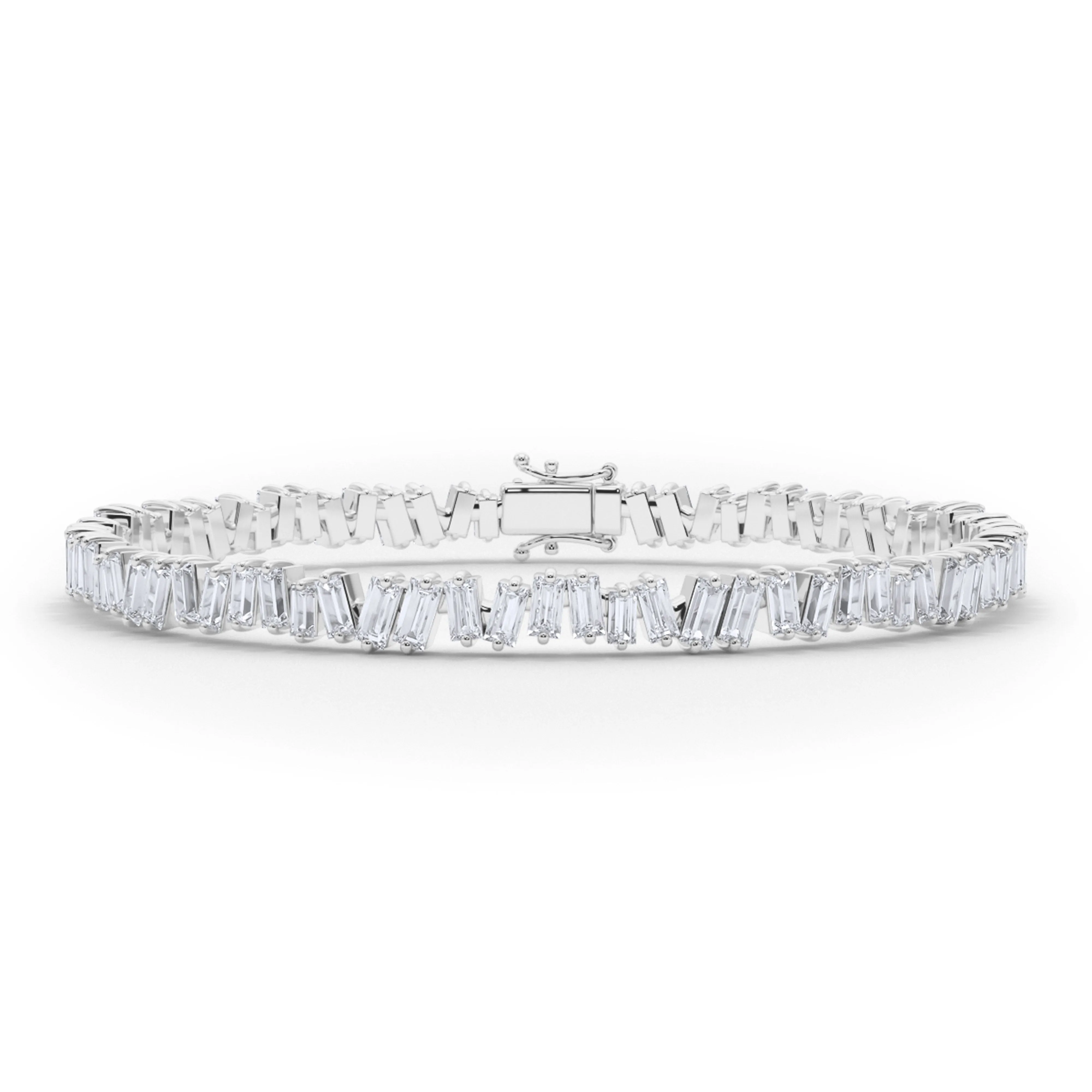 Baguette Vertical Tennis Bracelet