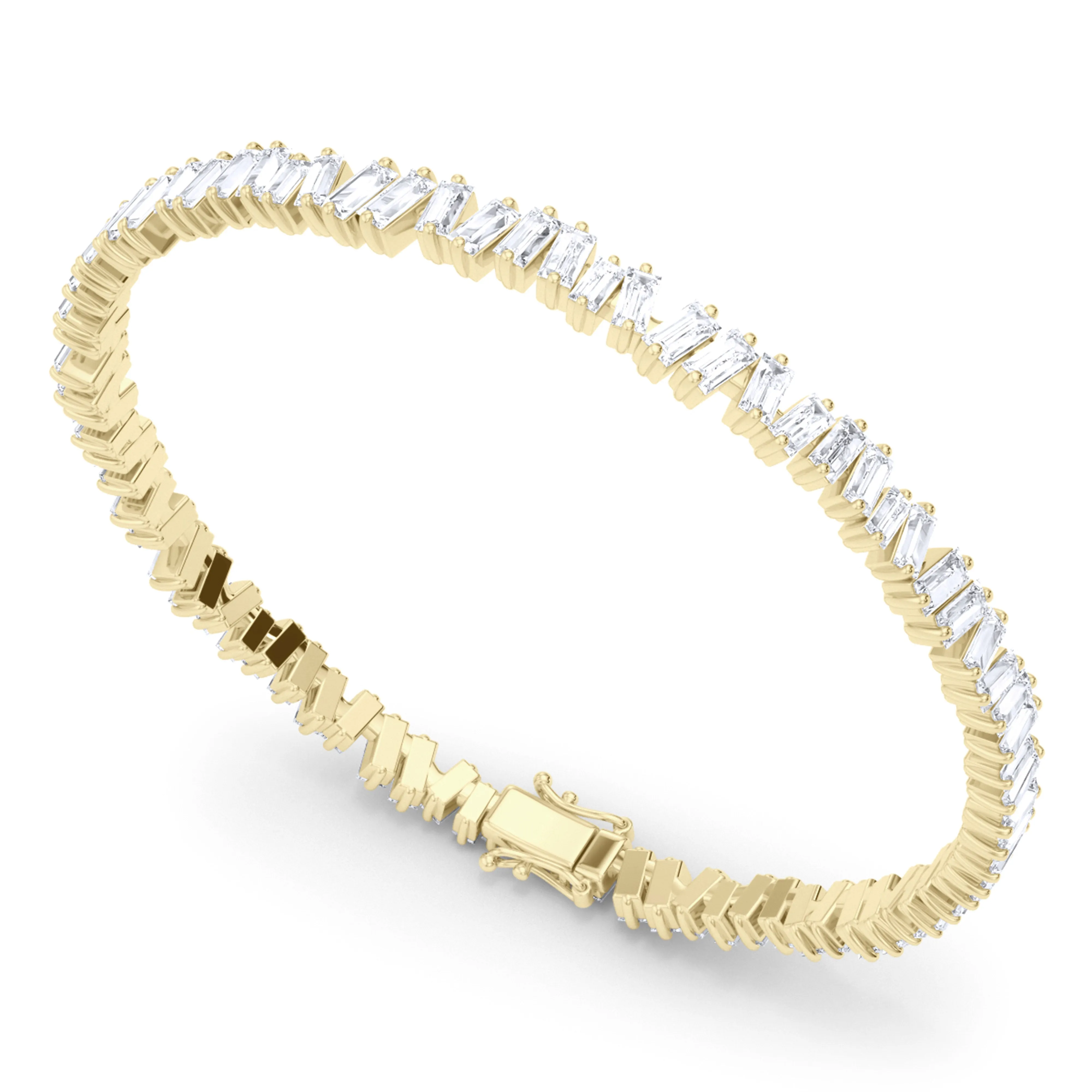 Baguette Vertical Tennis Bracelet