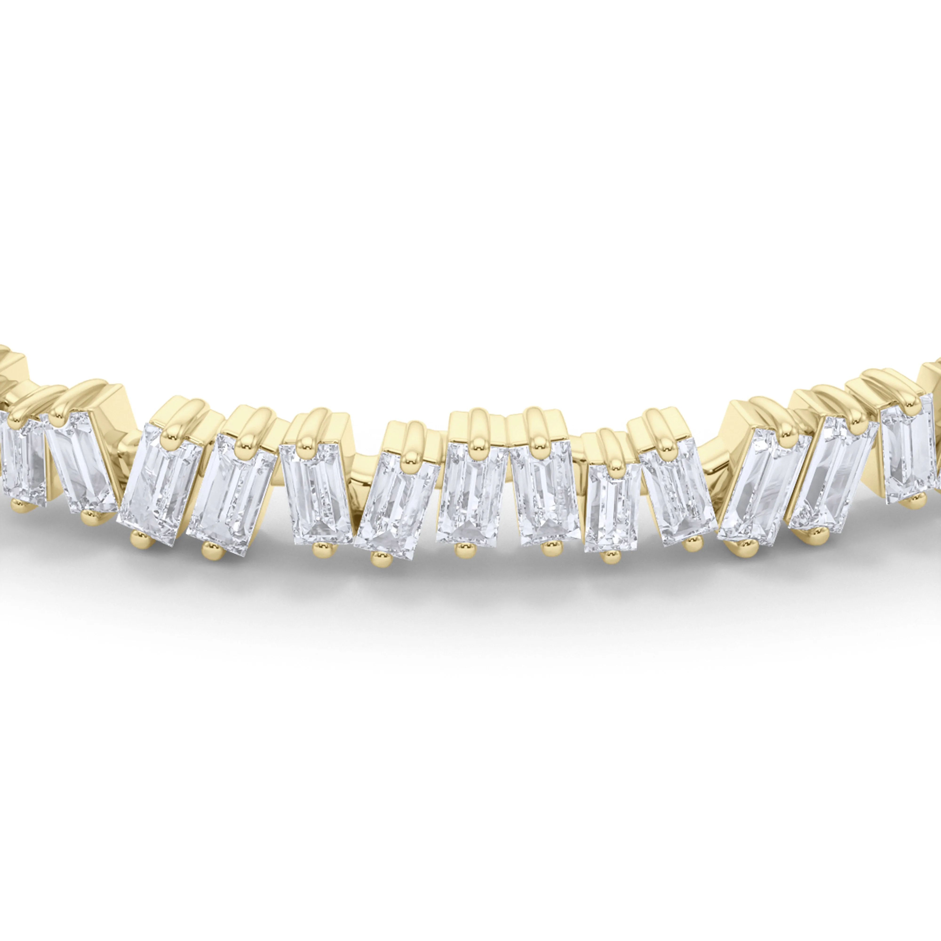 Baguette Vertical Tennis Bracelet