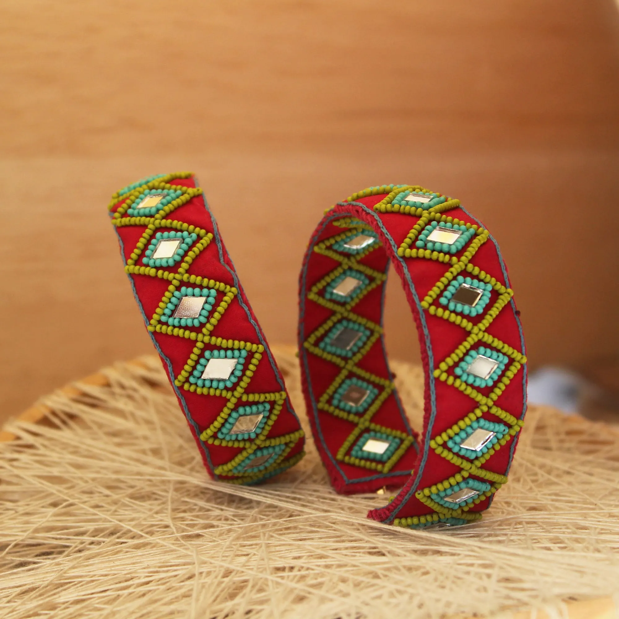 Banjara Hand Embroidered Hoops