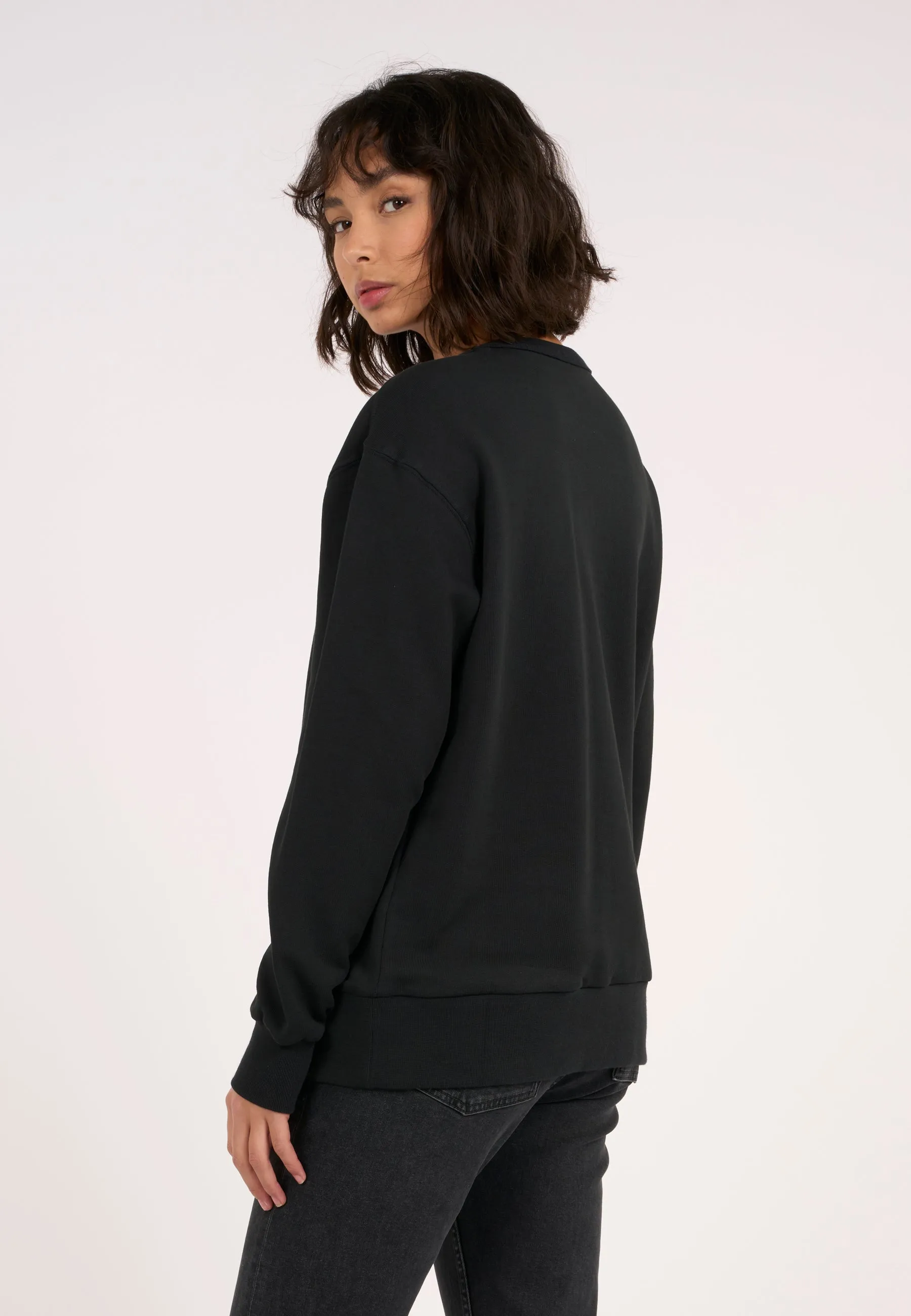 Basic badge sweat - Black Jet