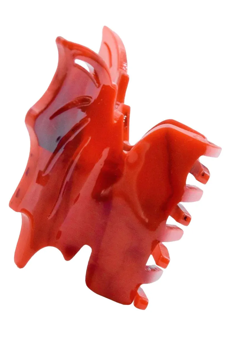 Bat Hair Claw Clip [MARBLE RED]