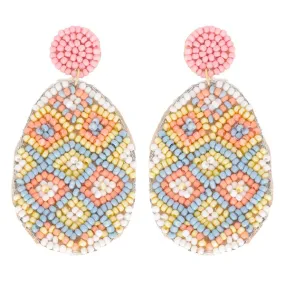 Beaded Easter Egg Earring