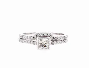 Bezel Bridal Set (0.70Ctw)