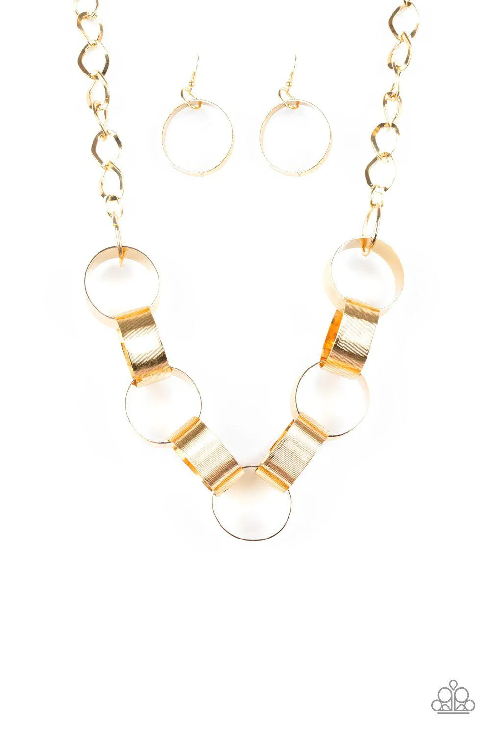 Big Hit Gold Necklace - Paparazzi Accessories