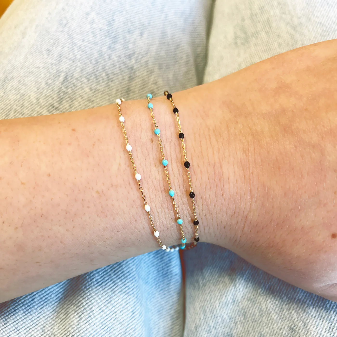 Blue Bead Bracelet