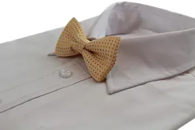 Boys Faint Orange Polka Dot Pattern Bow Tie