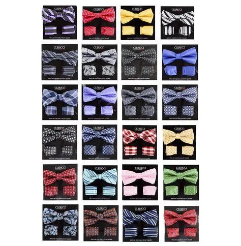 Boys Fancy Bow Tie and Hanky Set