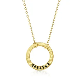 BREATHE Infinity Circle Necklace - Gold