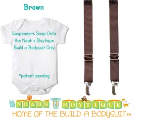 Brown Noah's Boytique Bodysuit Suspenders