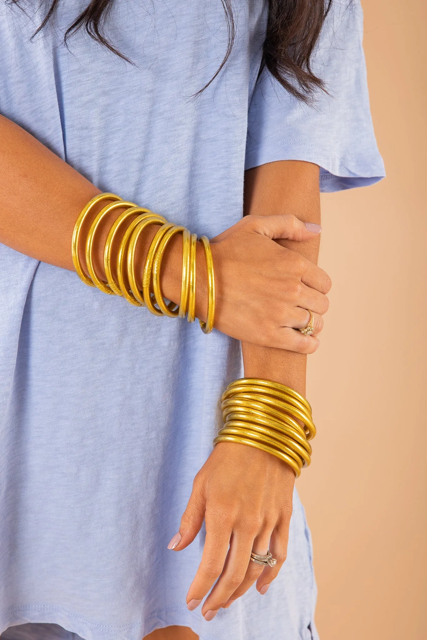 BudhaGirl Bangles - Gold (Set of 9) | RESTOCK