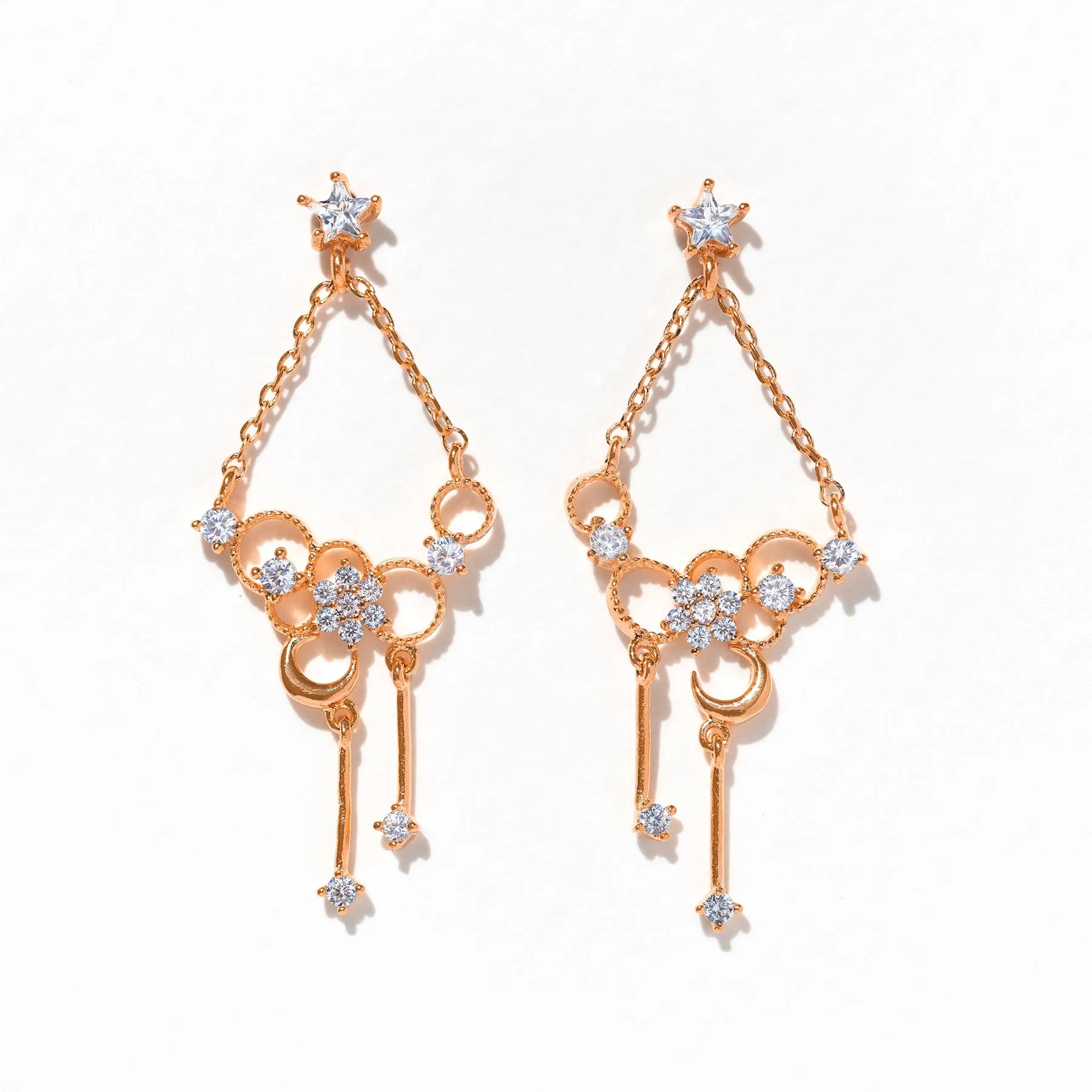 Champagne Mood Dangle Earrings