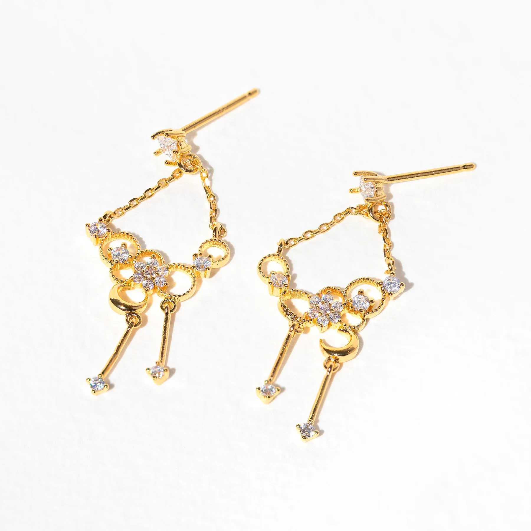 Champagne Mood Dangle Earrings