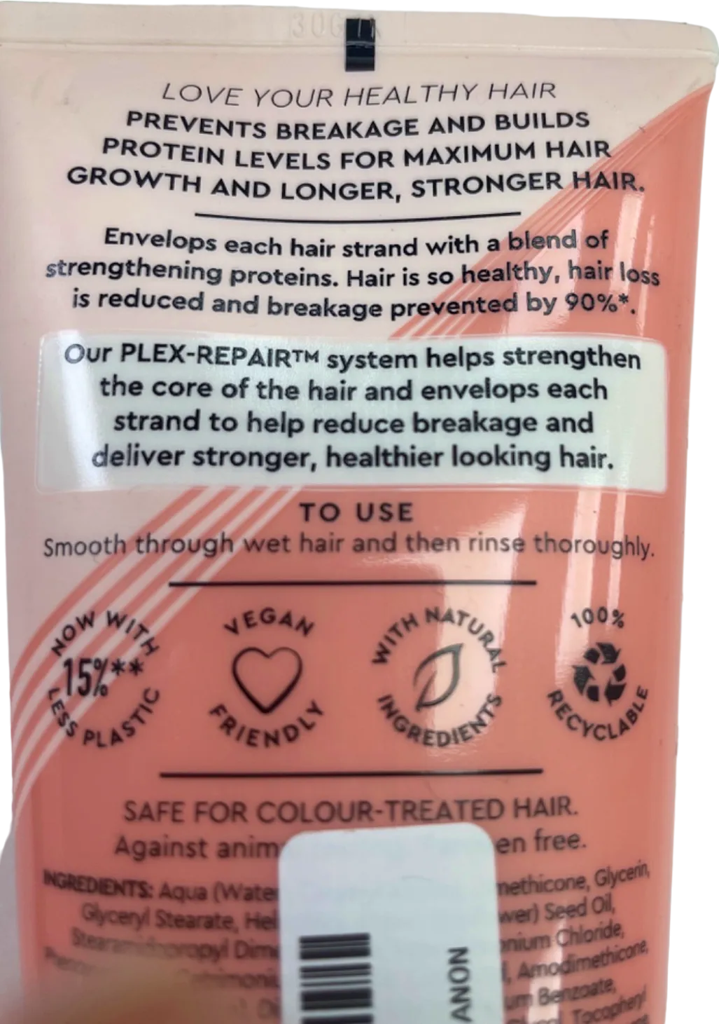 Charles Worthington Grow Strong Protein Conditioner Maximise Healthy Hair Growth 250ml