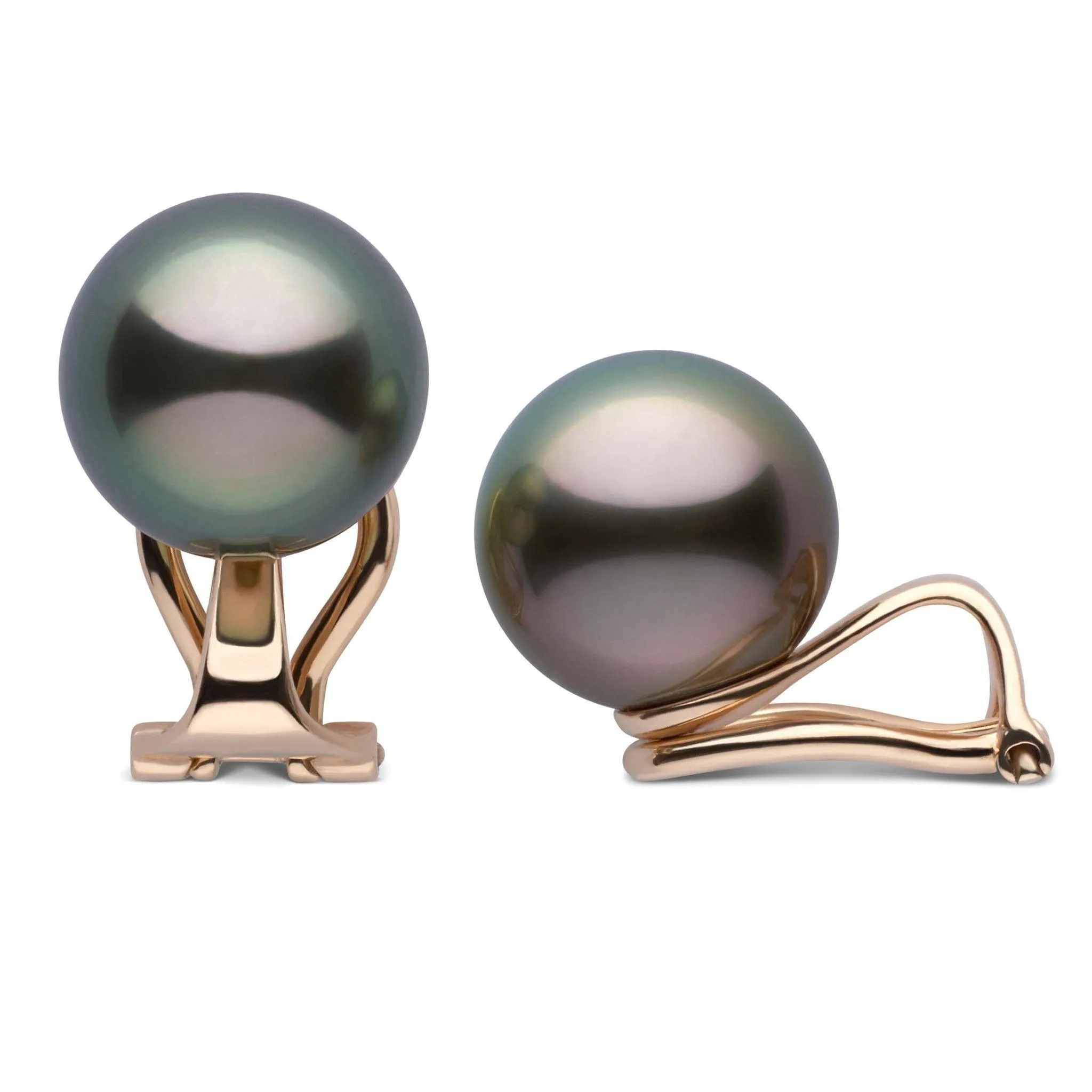 Clip Collection Tahitian 10.0-11.0 mm Pearl Stud Earrings