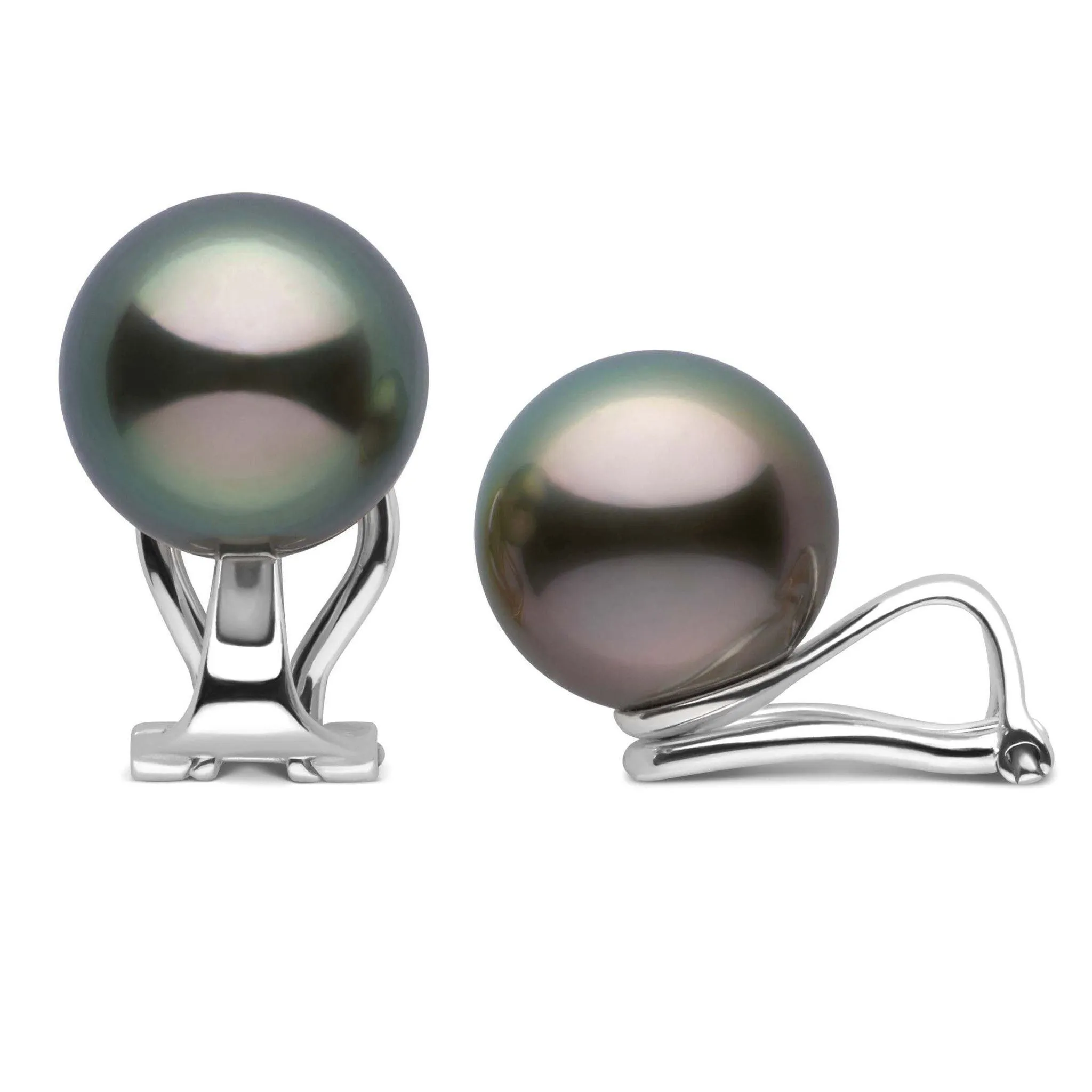 Clip Collection Tahitian 10.0-11.0 mm Pearl Stud Earrings