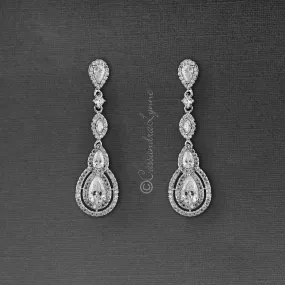 Clip-On Cubic Zirconia Earrings