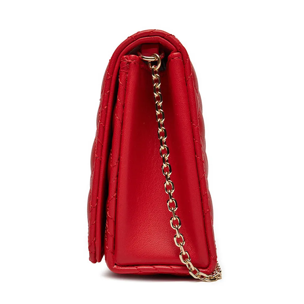 Clutch Donna con Tracolla LOVE MOSCHINO linea Smart Daily Quilted Rosso