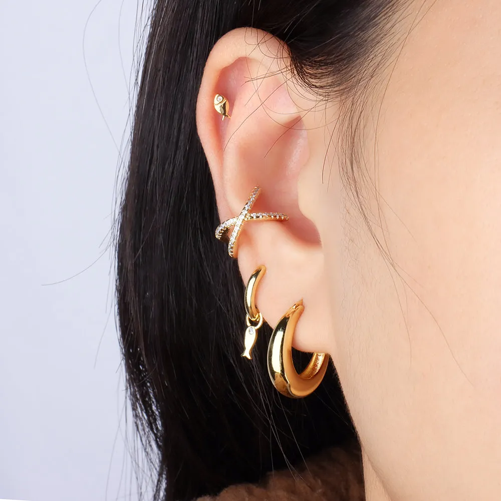 Cross Ear Cuff