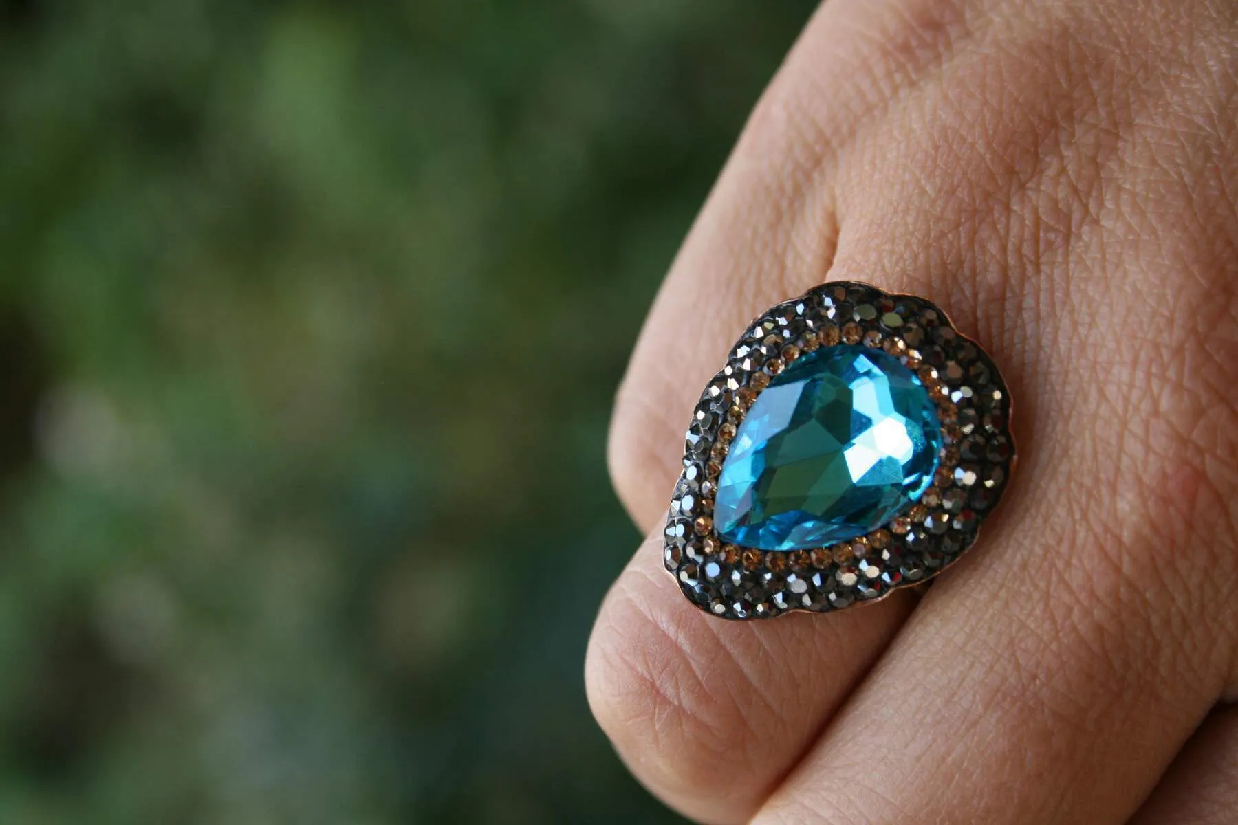 Crystal Stone Handmade Ring