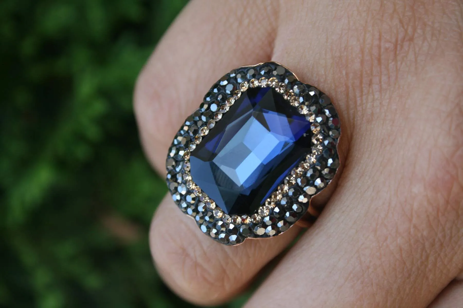 Crystal Stone Handmade Women's Ring