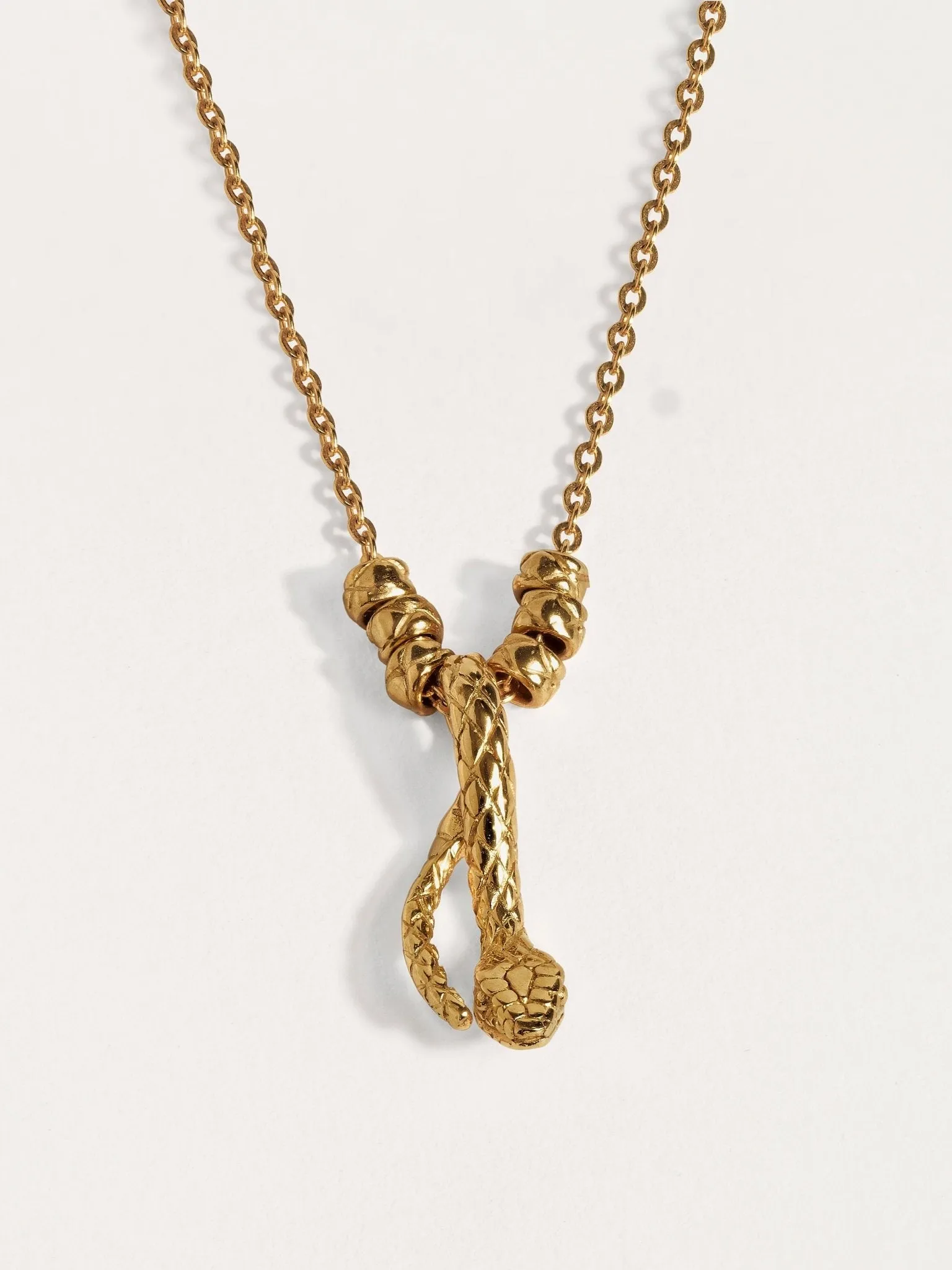 Danae Silver Snake Chain Necklace