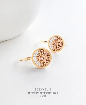 EDEN   ELIE Infinity drop earrings - shell